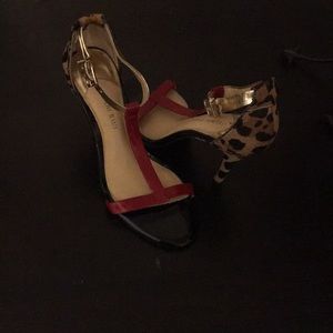 Leopard and Red Sandals